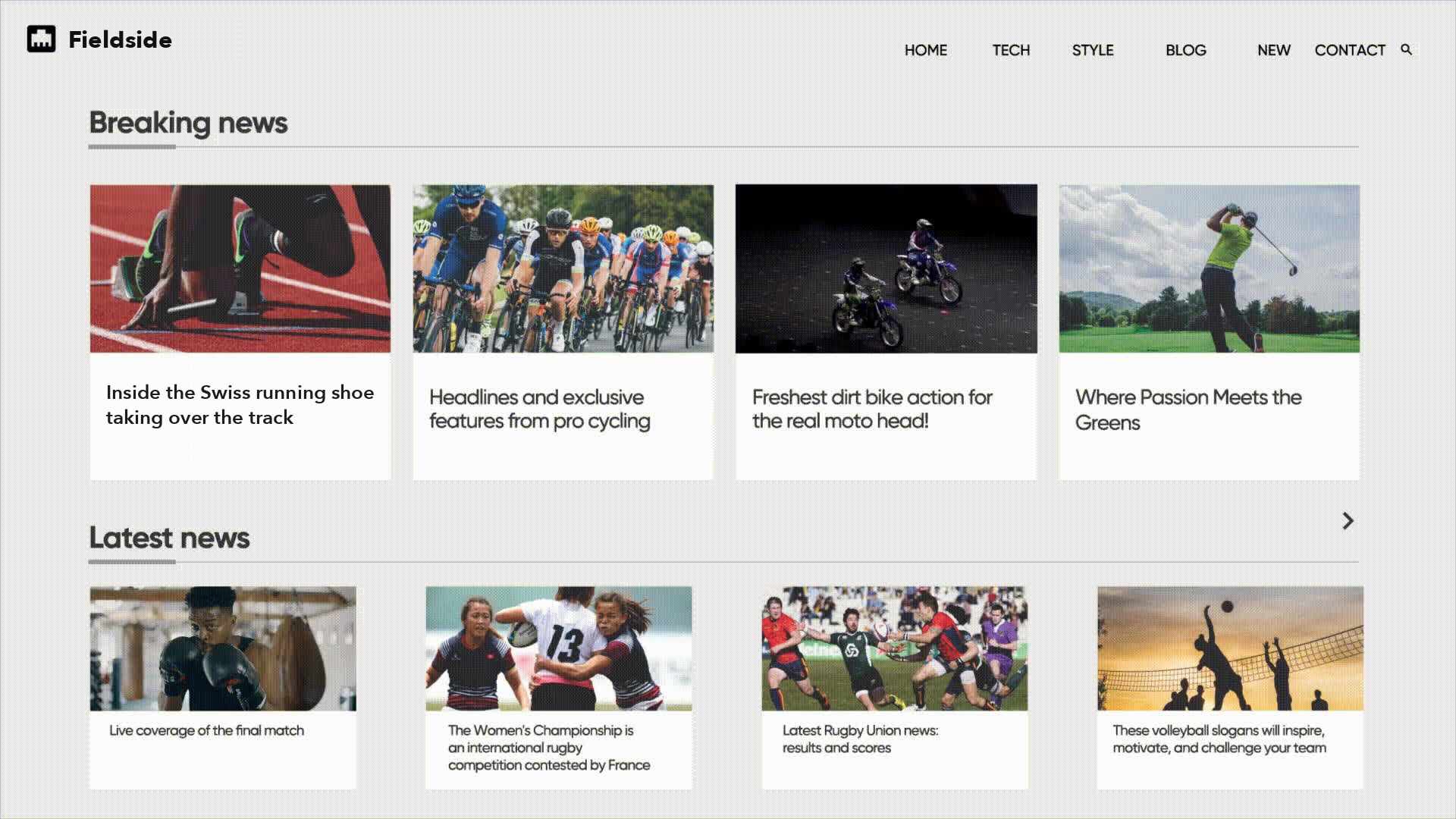 Video Previews demonstration: moving video previews embedded in a publisher page